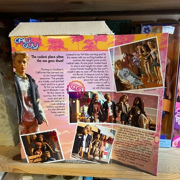 Mattel Cali Guy Blaine with Blue and White Surf Gear NRFB - Picture 5 of 9